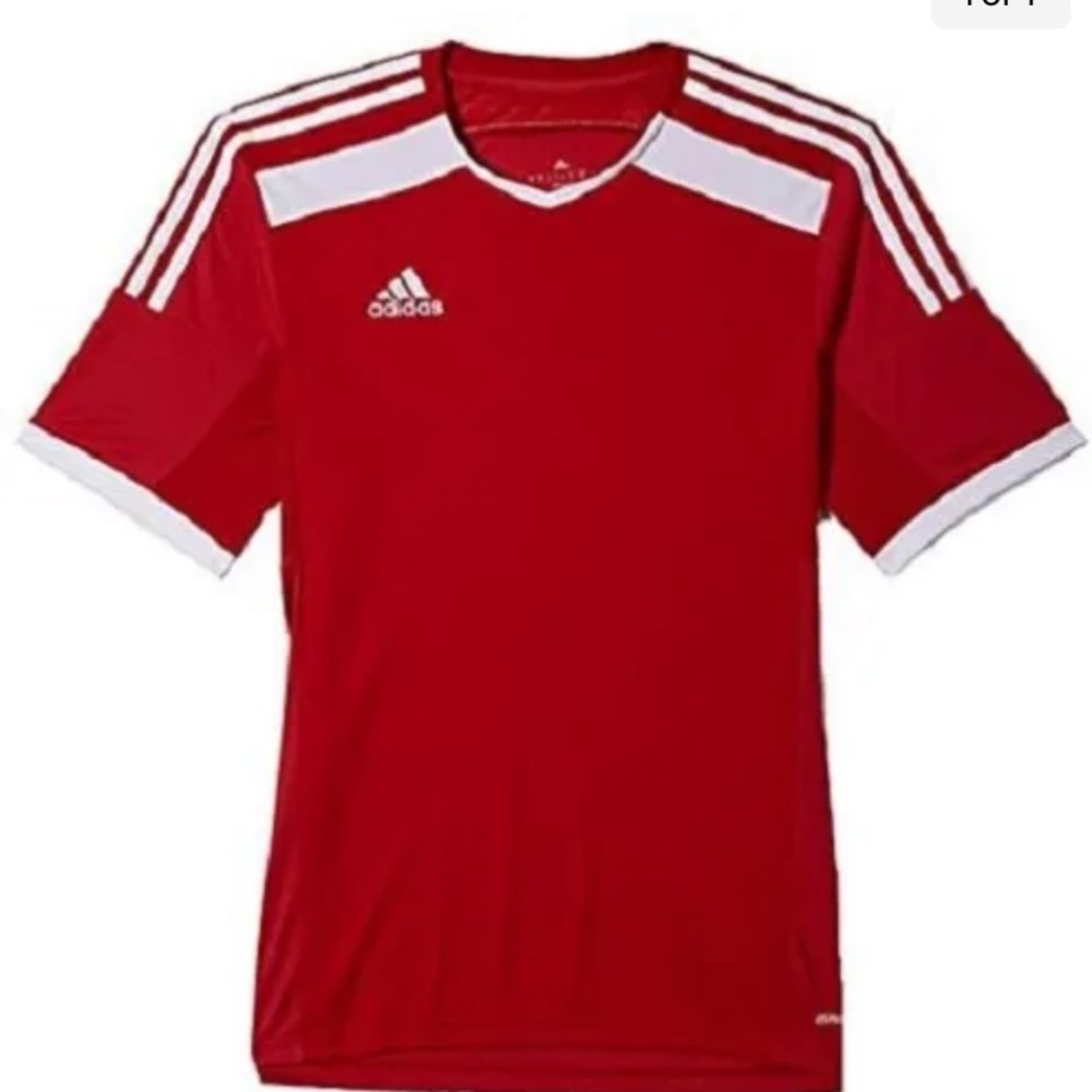 ADIDAS Men's REGI 14 JSY Red / White Jersey Adult Clima Cool NWT